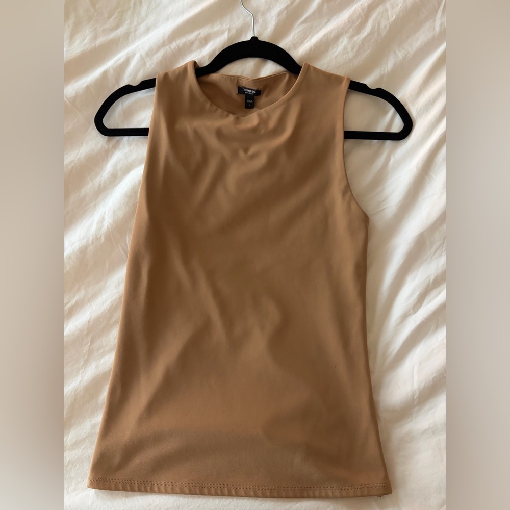 Express Camel Sleeveless Tank Top